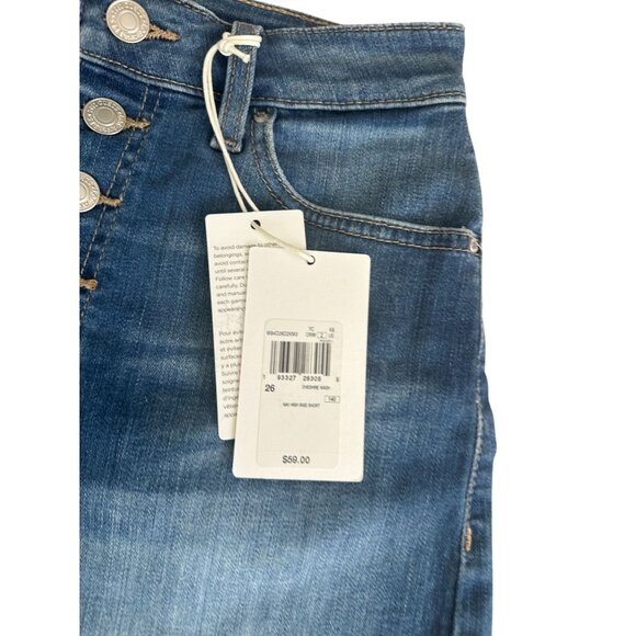 GUESS Button Fly High Rise Denim Shorts Size 26 NEW NWT - Picture 5 of 6